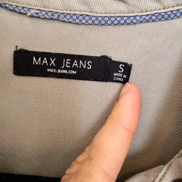 MAX JEANS knee length moss green shirt dress - Picture 3 of 8